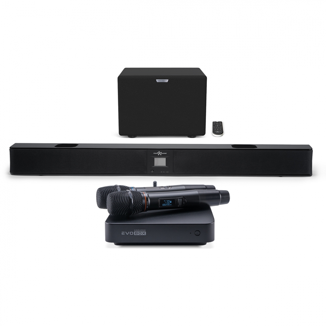 караоке-комплект EVOBOX Plus + EvoSound Bar (саундбар с караоке) в Рошали