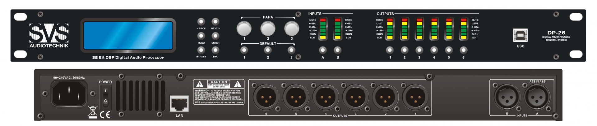 SVS Audiotechnik DP-26 Цифровой процессор: 2 входа 6 выходов в Рошали