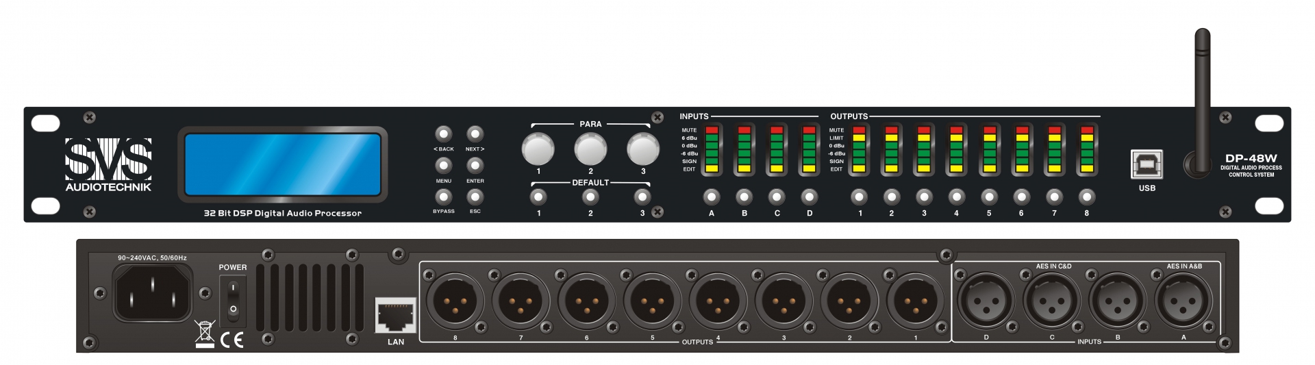 SVS Audiotechnik DP-48W Цифровой процессор: 4 входа 8 выходов в Рошали