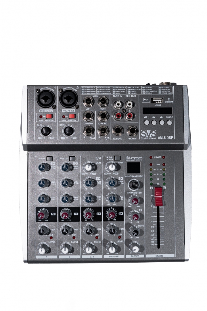 SVS Audiotechnik mixers AM-6 DSP Микшерный пульт аналоговый, 6-канальный SVS Audiotechnik mixers в Рошали