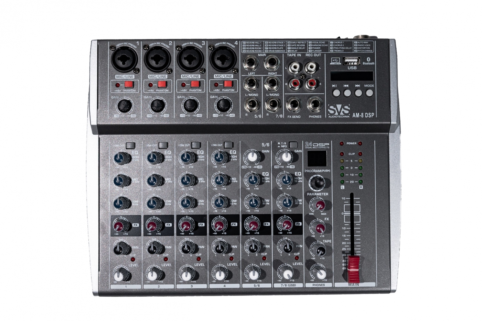 SVS Audiotechnik mixers AM-8 DSP Микшерный пульт аналоговый, 8-канальный в Рошали